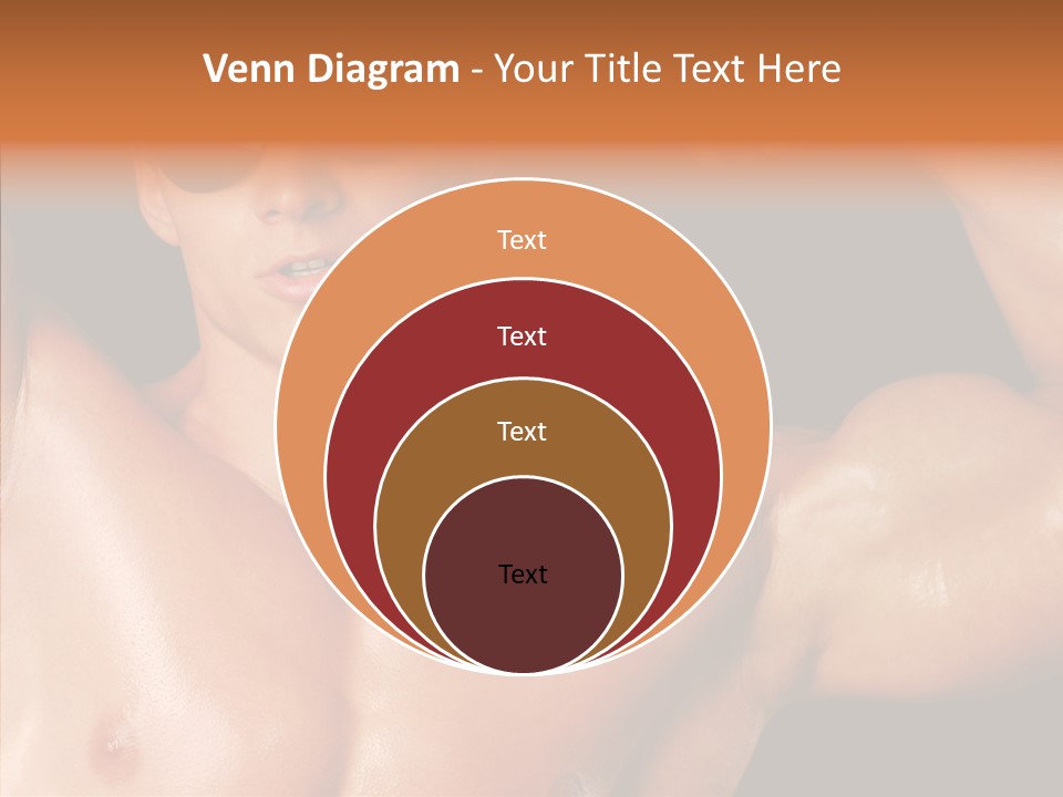 Muscular Beauty Front PowerPoint Template