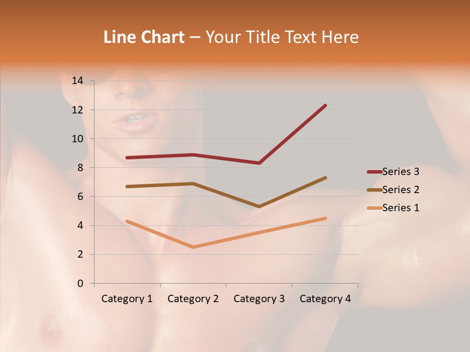 Muscular Beauty Front PowerPoint Template