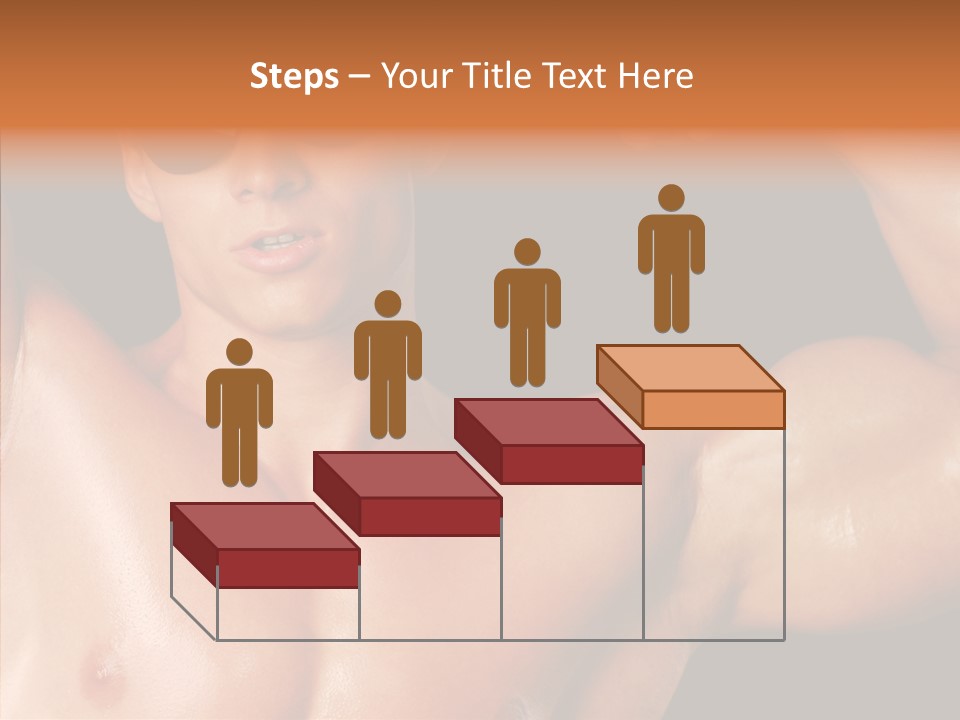 Muscular Beauty Front PowerPoint Template
