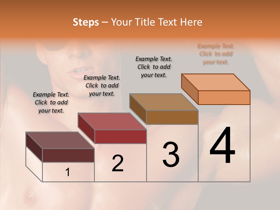 Muscular Beauty Front PowerPoint Template