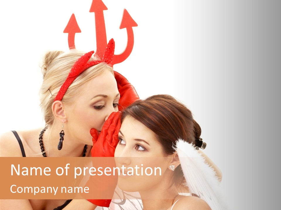 Pure Trident Devil PowerPoint Template