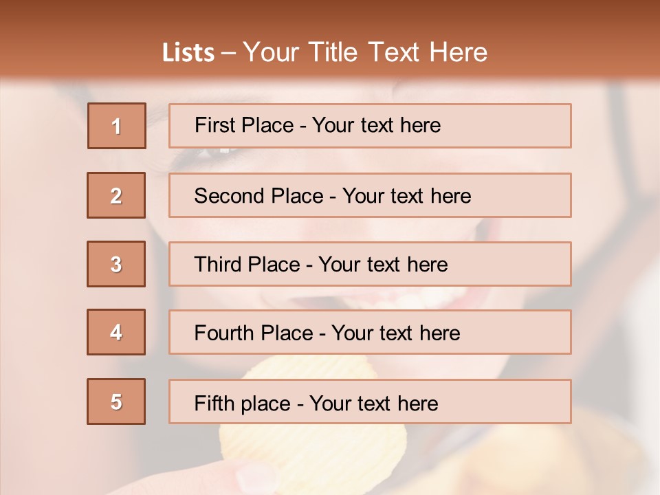 Unhealthy Casual Chip PowerPoint Template