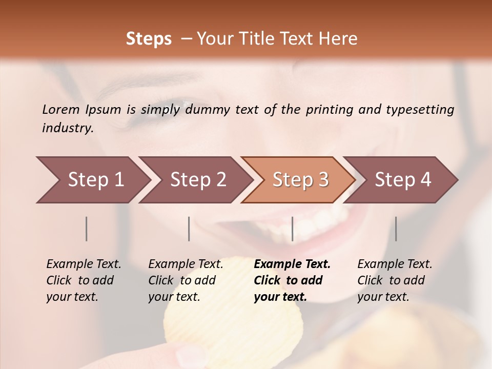 Unhealthy Casual Chip PowerPoint Template