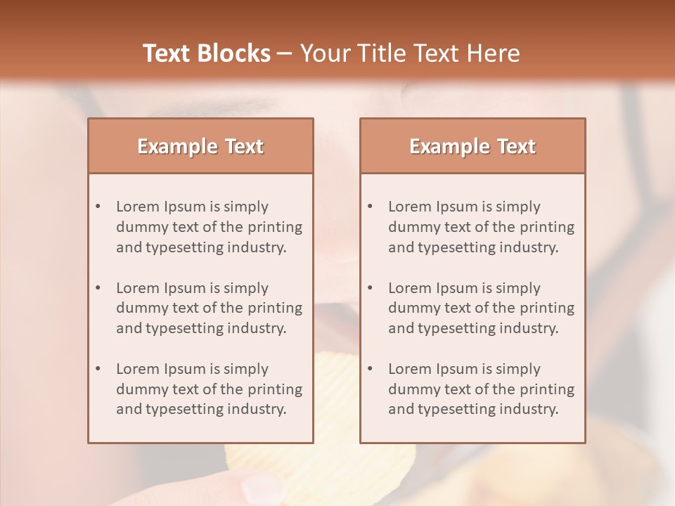 Unhealthy Casual Chip PowerPoint Template