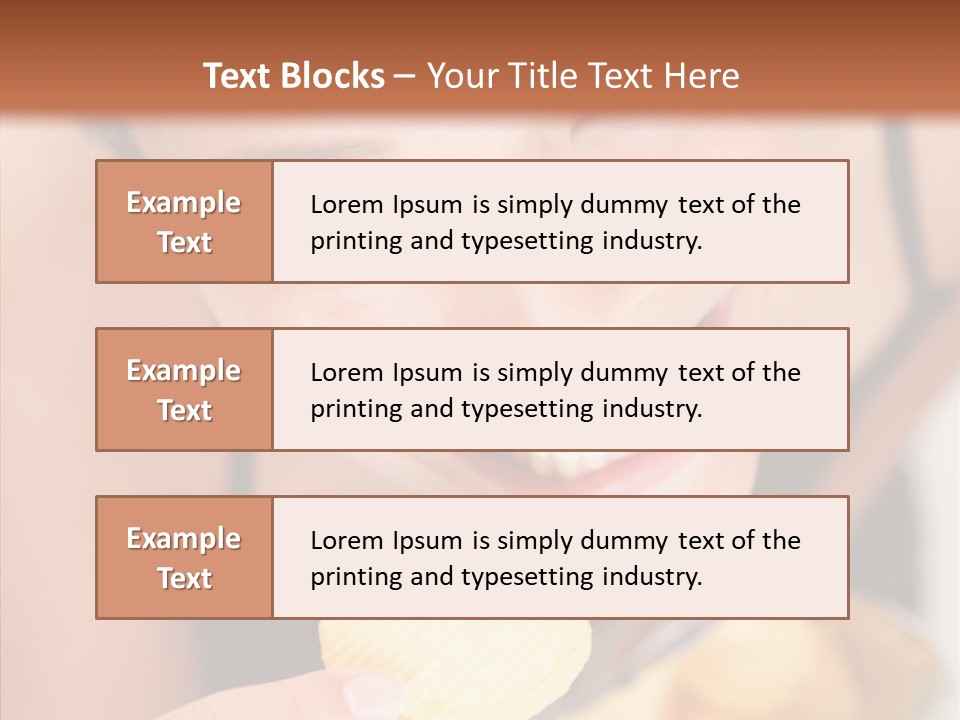 Unhealthy Casual Chip PowerPoint Template