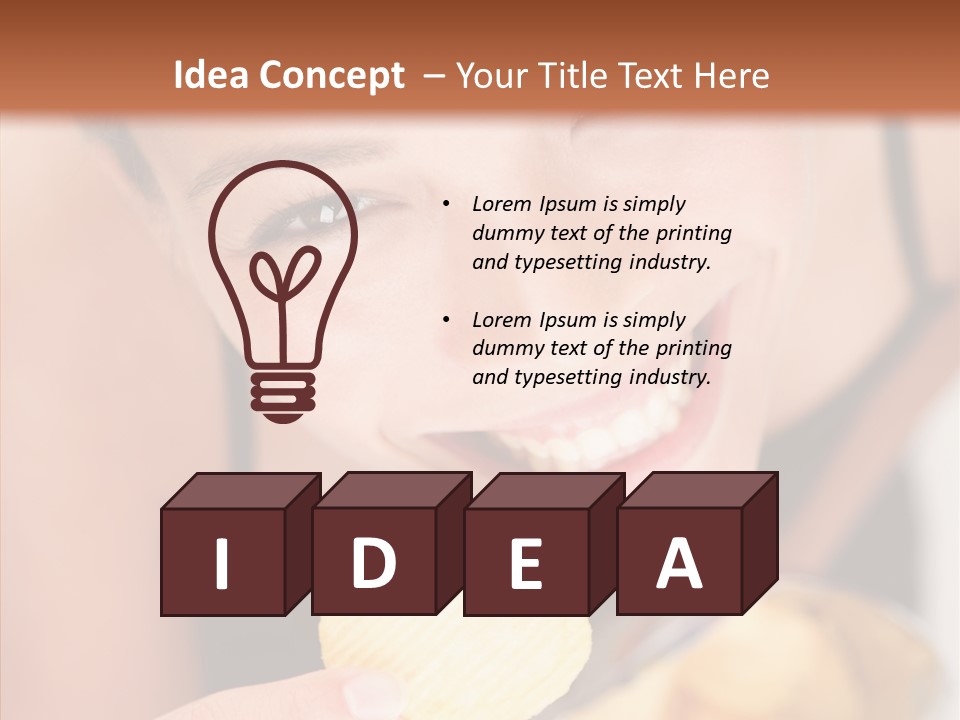 Unhealthy Casual Chip PowerPoint Template