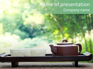 Hot Ceramic Tray PowerPoint Template