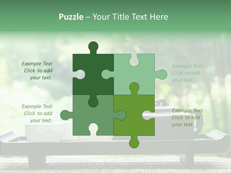 Hot Ceramic Tray PowerPoint Template