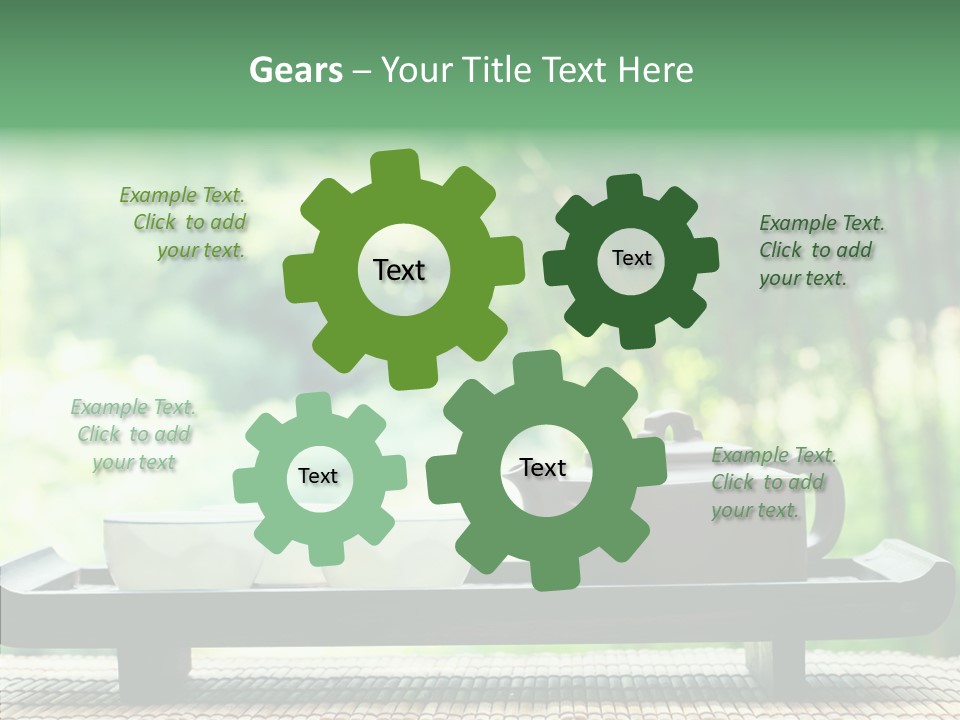 Hot Ceramic Tray PowerPoint Template