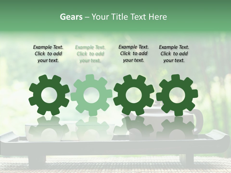 Hot Ceramic Tray PowerPoint Template