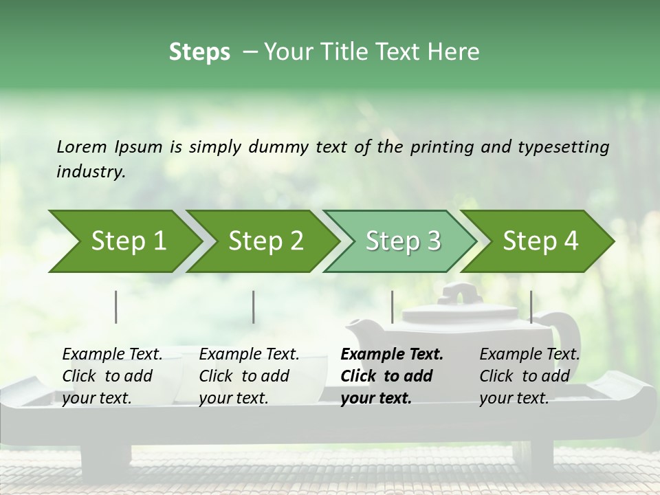 Hot Ceramic Tray PowerPoint Template