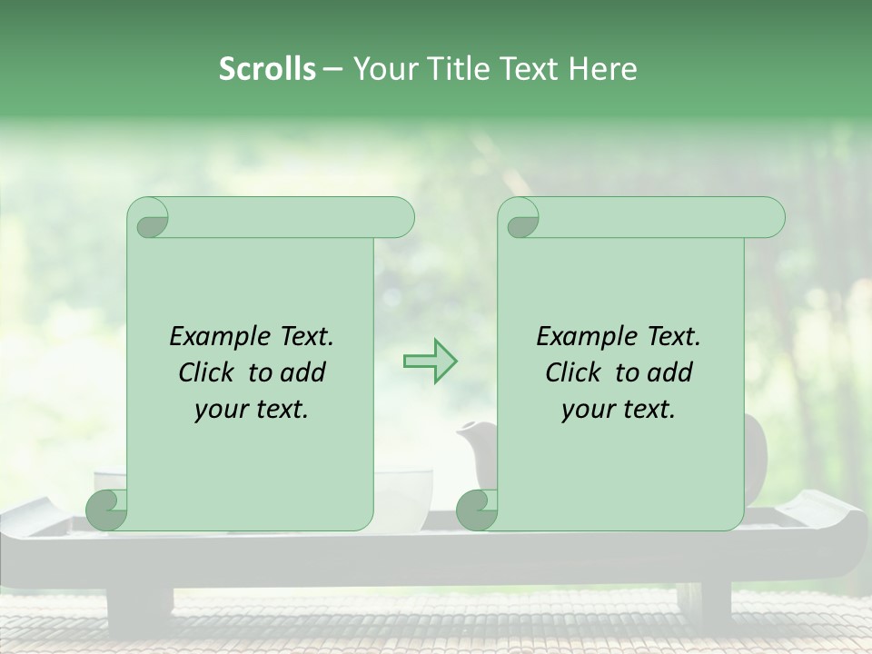 Hot Ceramic Tray PowerPoint Template