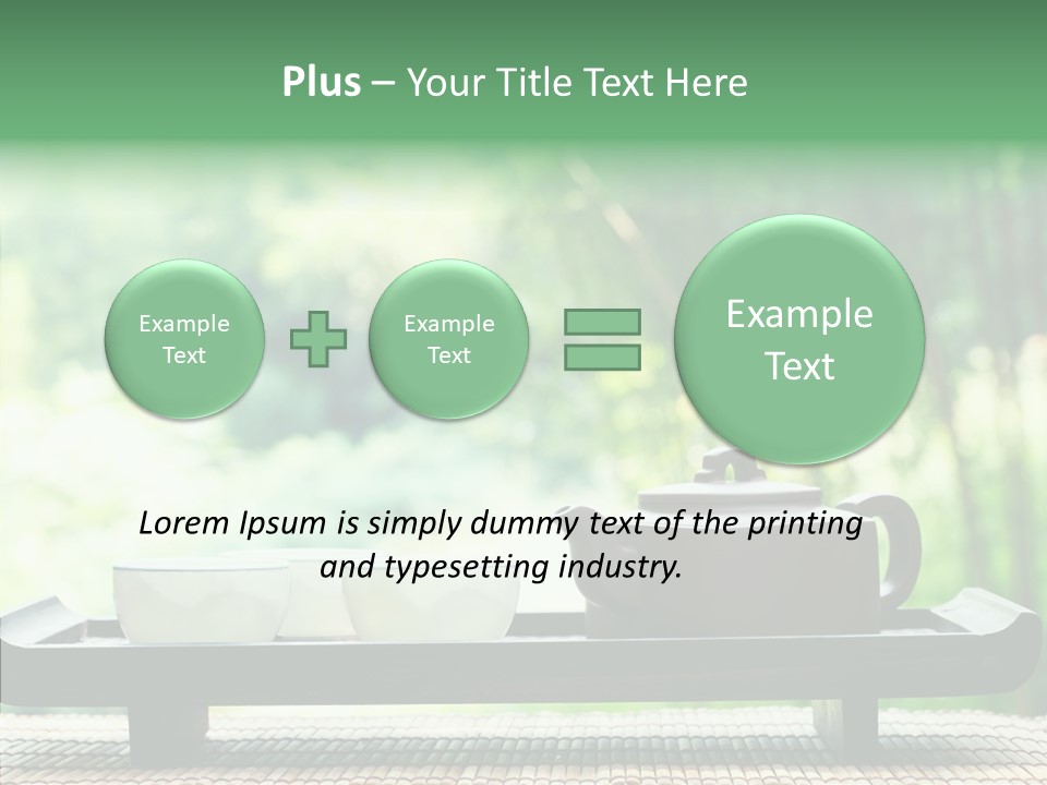 Hot Ceramic Tray PowerPoint Template
