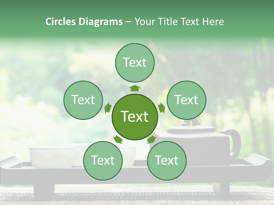 Hot Ceramic Tray PowerPoint Template