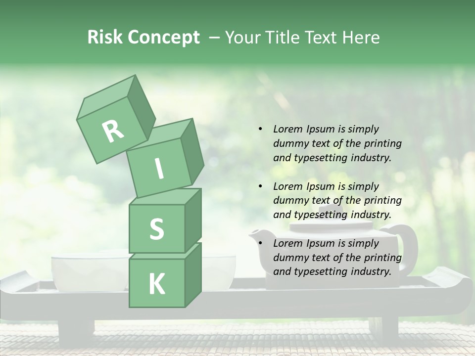 Hot Ceramic Tray PowerPoint Template