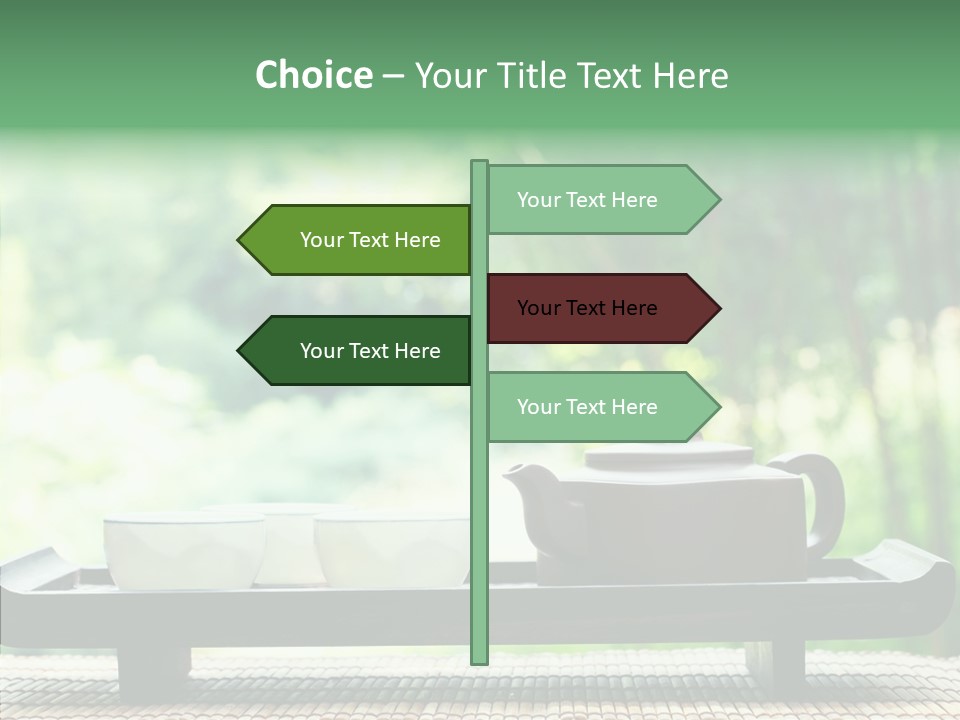 Hot Ceramic Tray PowerPoint Template