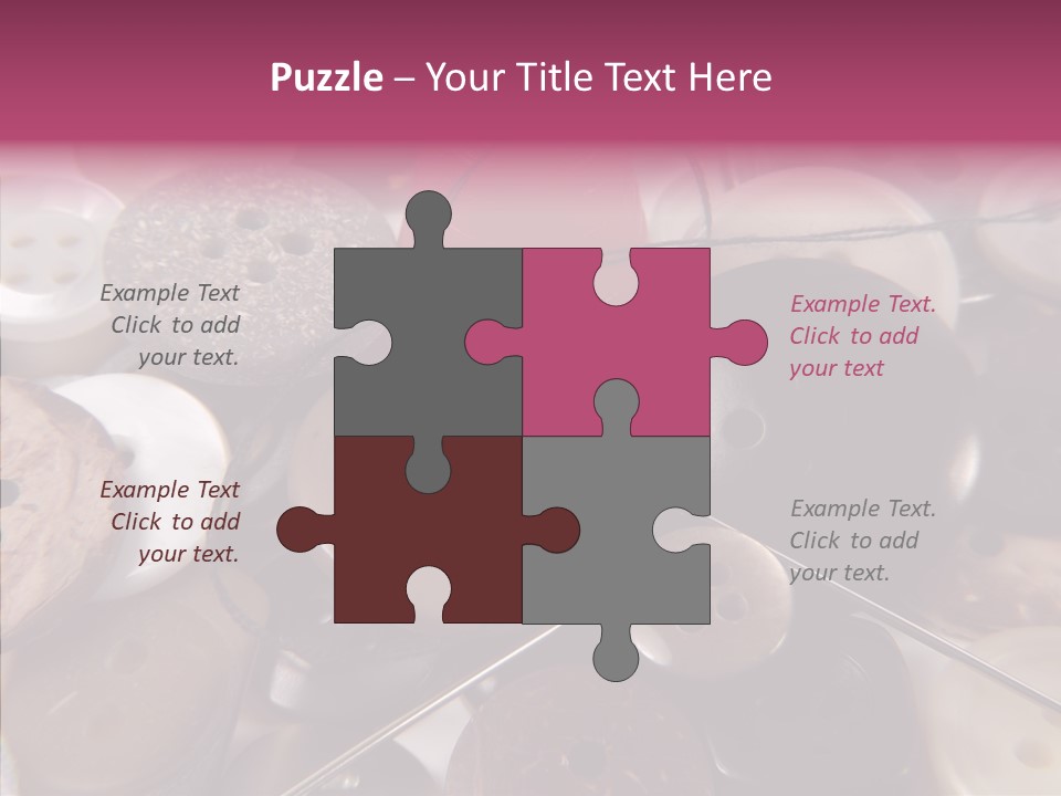 Tailor Color Sewing PowerPoint Template