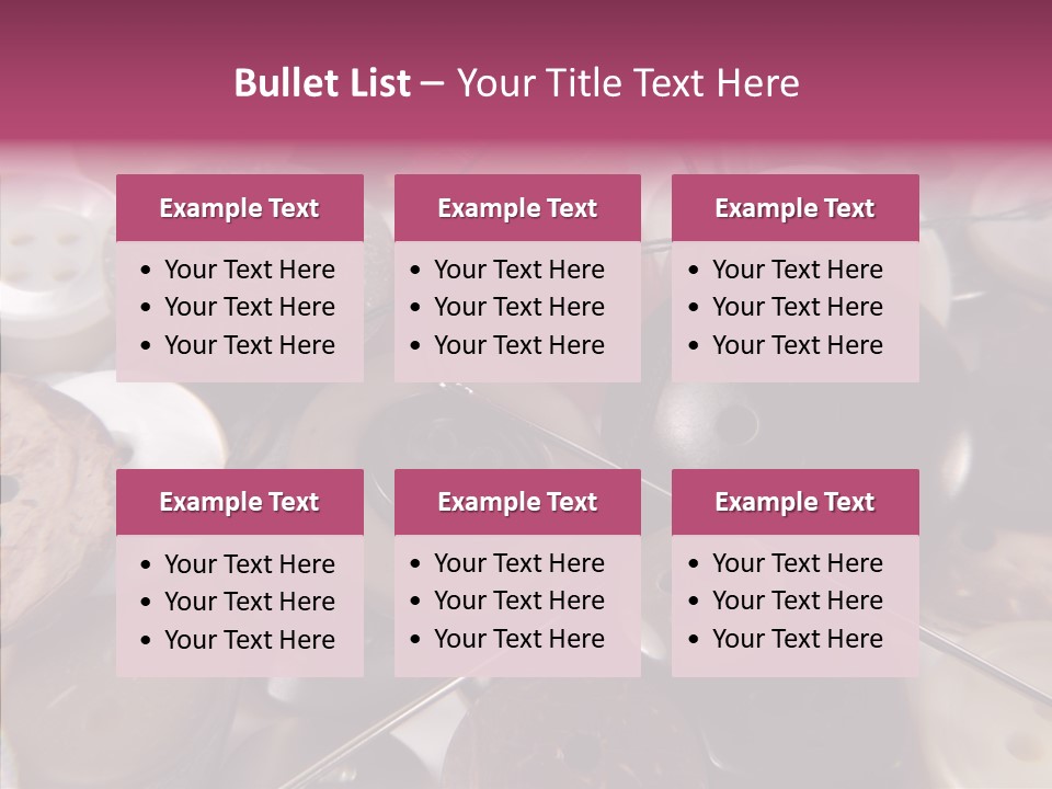 Tailor Color Sewing PowerPoint Template