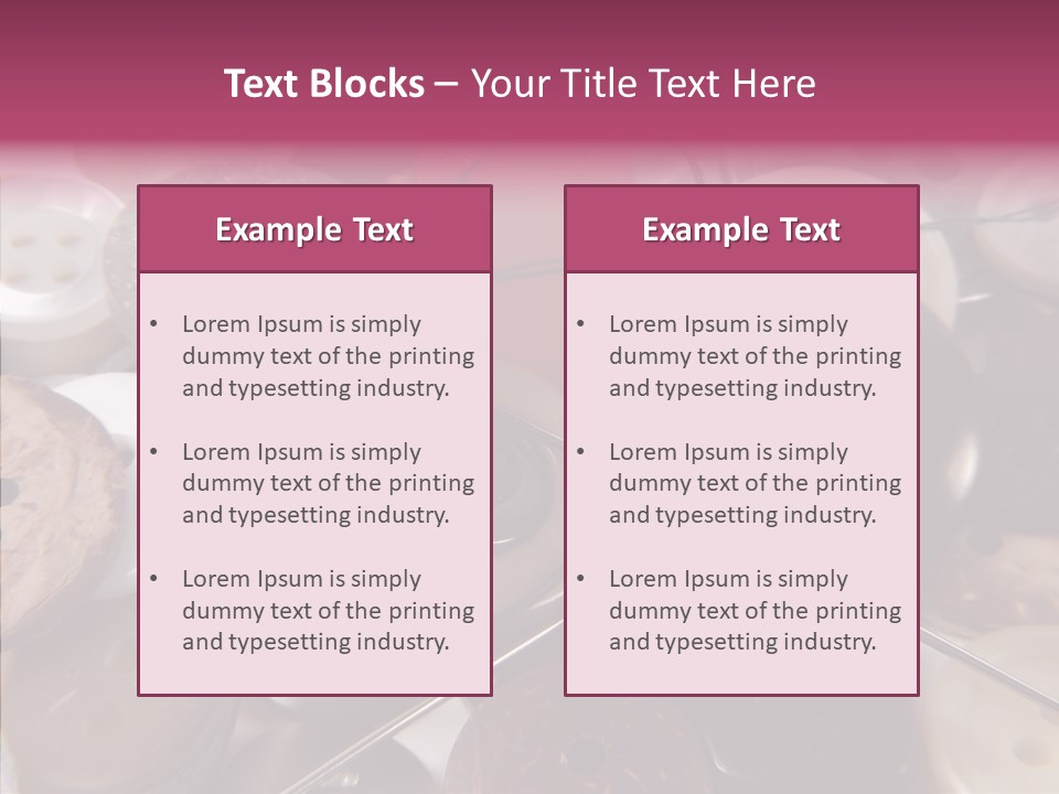 Tailor Color Sewing PowerPoint Template