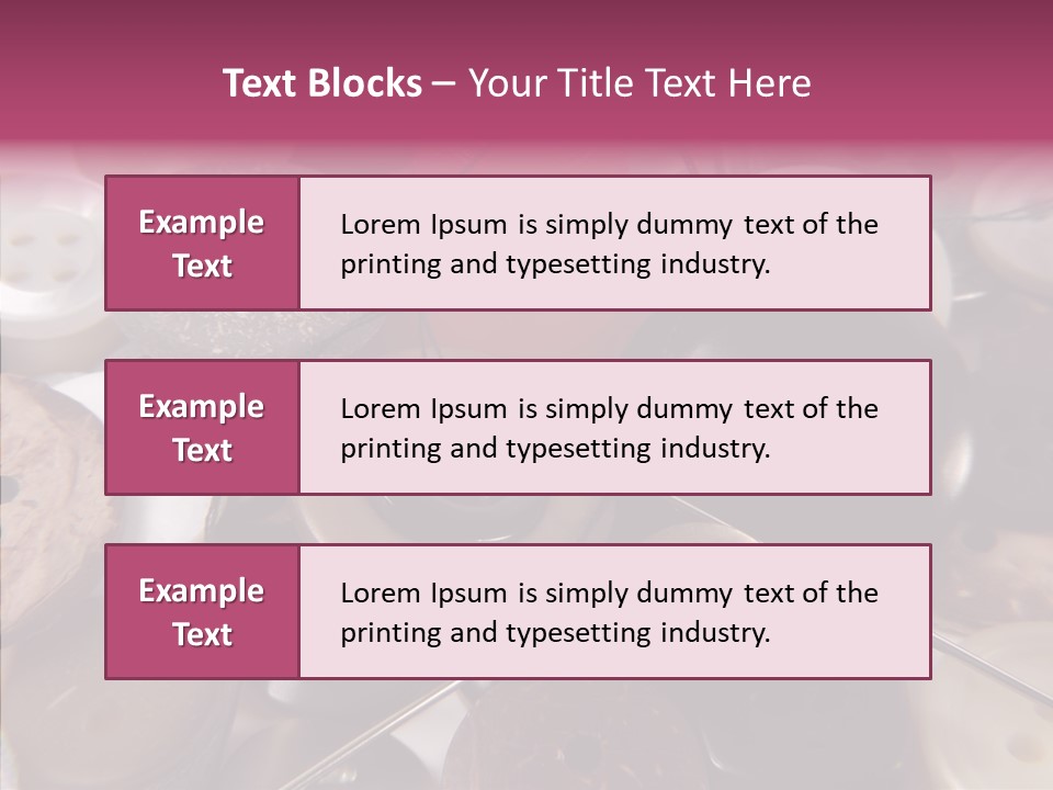 Tailor Color Sewing PowerPoint Template