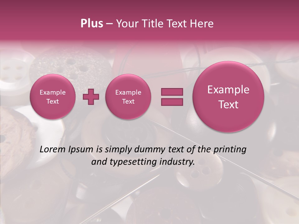 Tailor Color Sewing PowerPoint Template