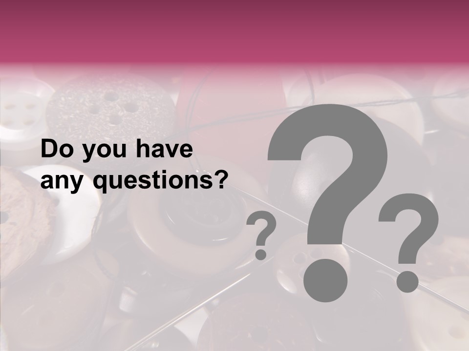 Tailor Color Sewing PowerPoint Template