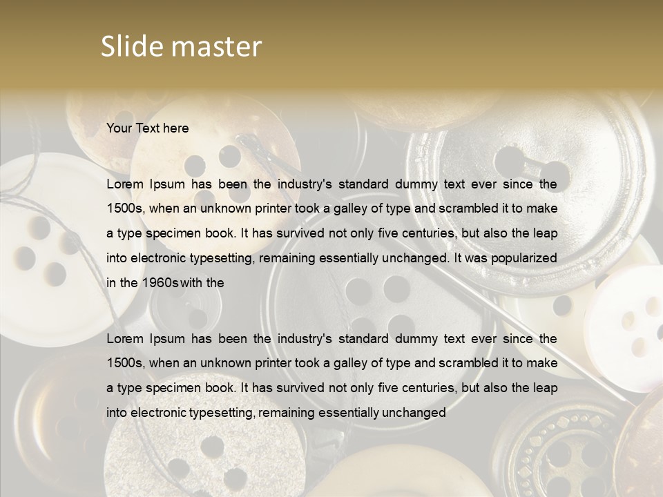 Cloth Color Thread PowerPoint Template