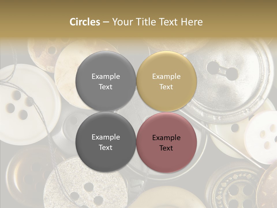 Cloth Color Thread PowerPoint Template