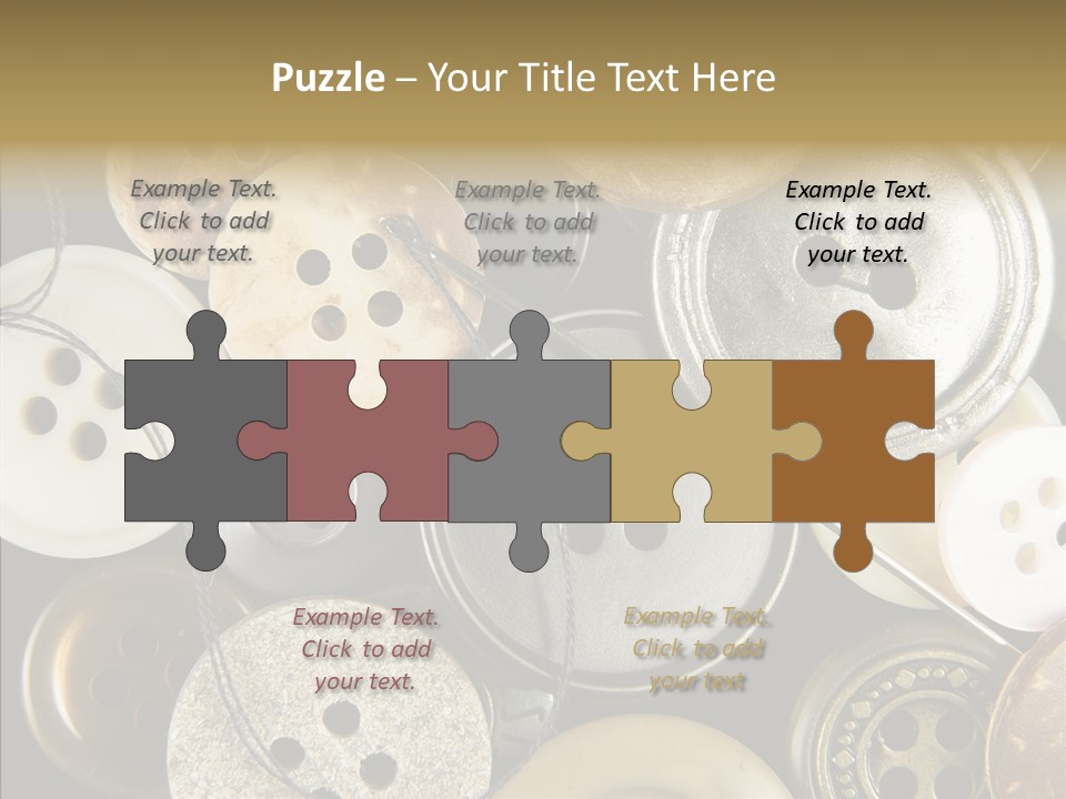 Cloth Color Thread PowerPoint Template