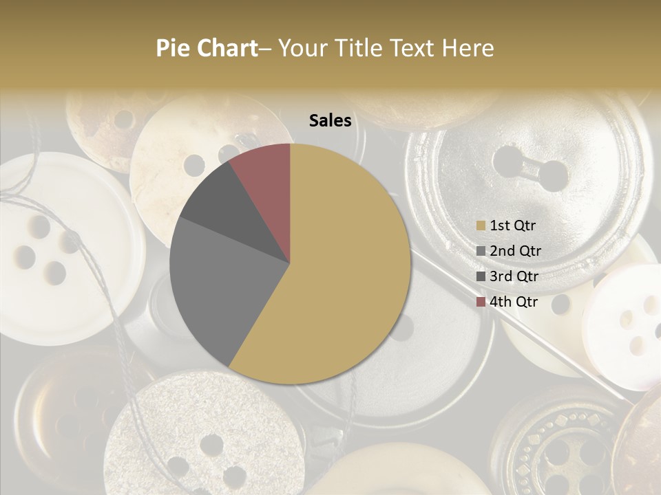 Cloth Color Thread PowerPoint Template