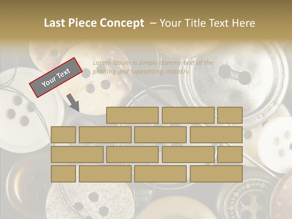 Cloth Color Thread PowerPoint Template