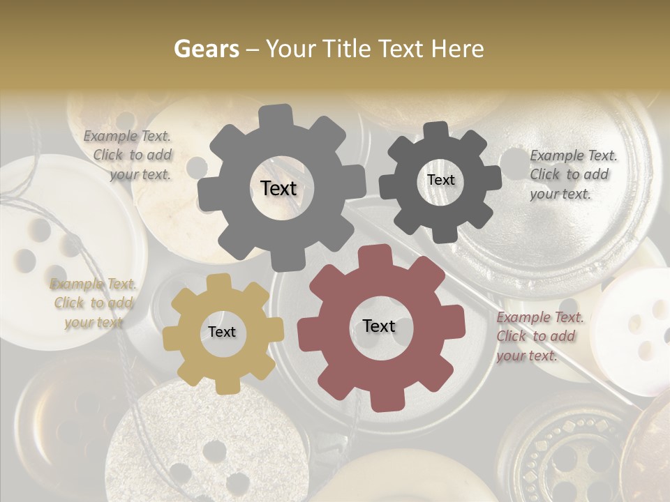 Cloth Color Thread PowerPoint Template