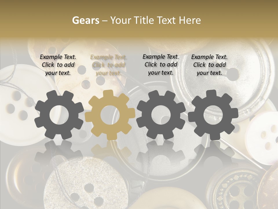 Cloth Color Thread PowerPoint Template