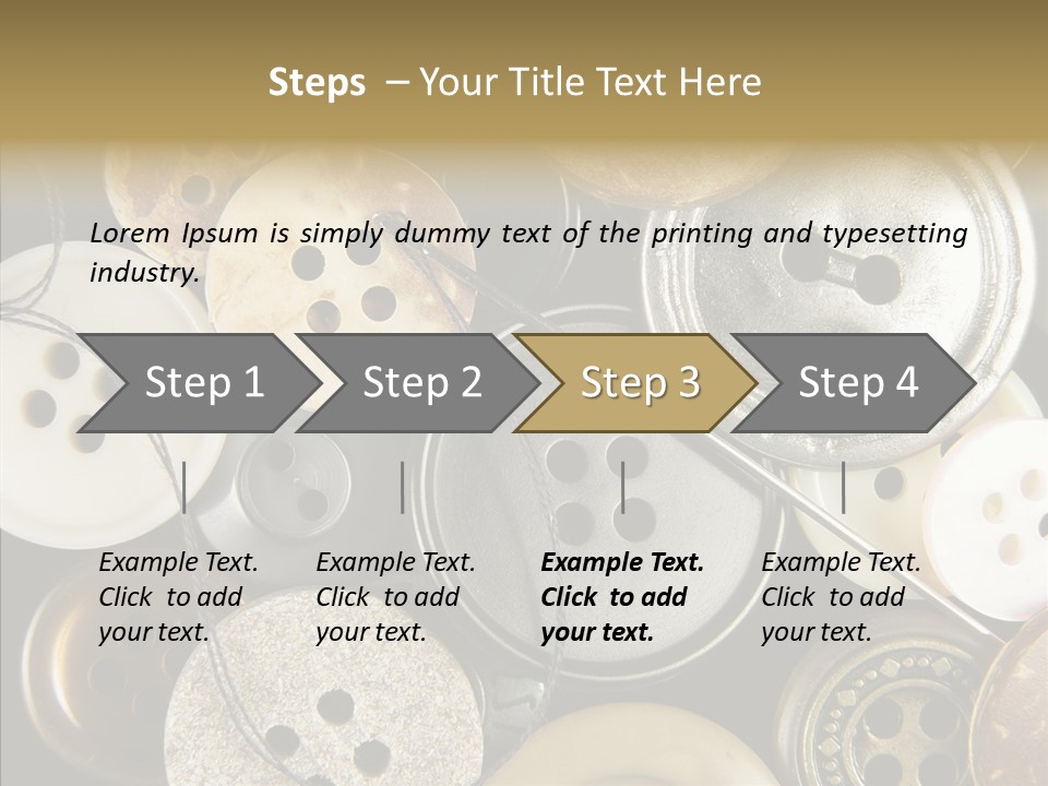 Cloth Color Thread PowerPoint Template