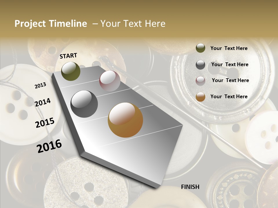 Cloth Color Thread PowerPoint Template