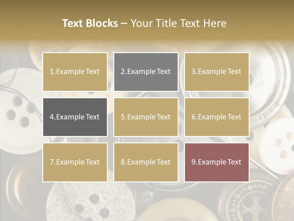 Cloth Color Thread PowerPoint Template