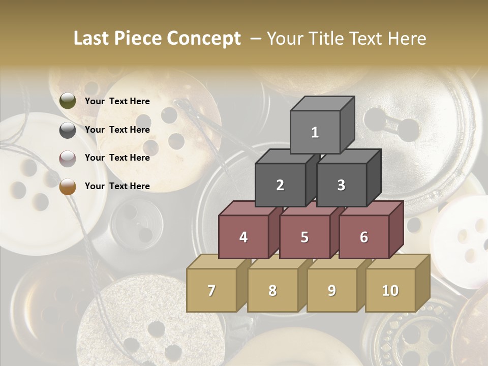 Cloth Color Thread PowerPoint Template