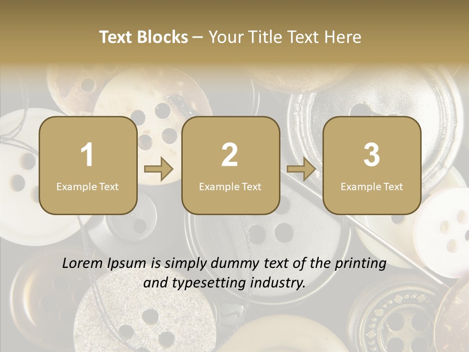 Cloth Color Thread PowerPoint Template