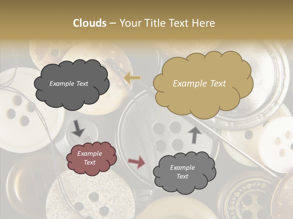 Cloth Color Thread PowerPoint Template