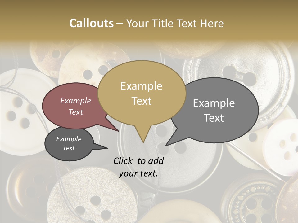Cloth Color Thread PowerPoint Template