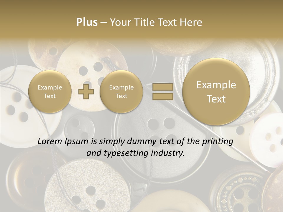 Cloth Color Thread PowerPoint Template