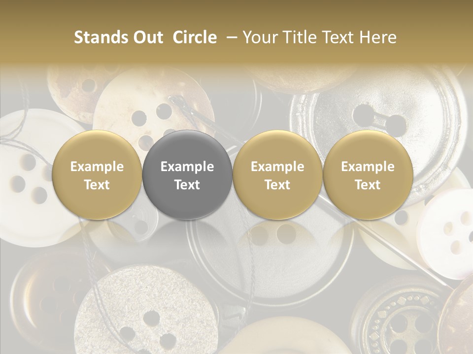 Cloth Color Thread PowerPoint Template