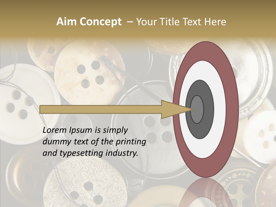 Cloth Color Thread PowerPoint Template