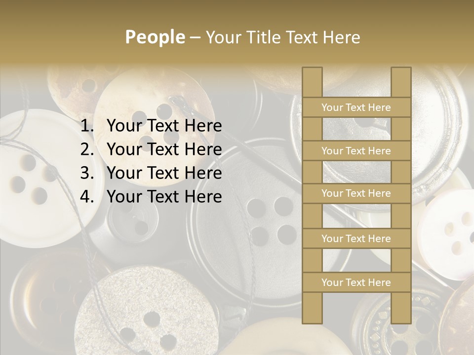 Cloth Color Thread PowerPoint Template
