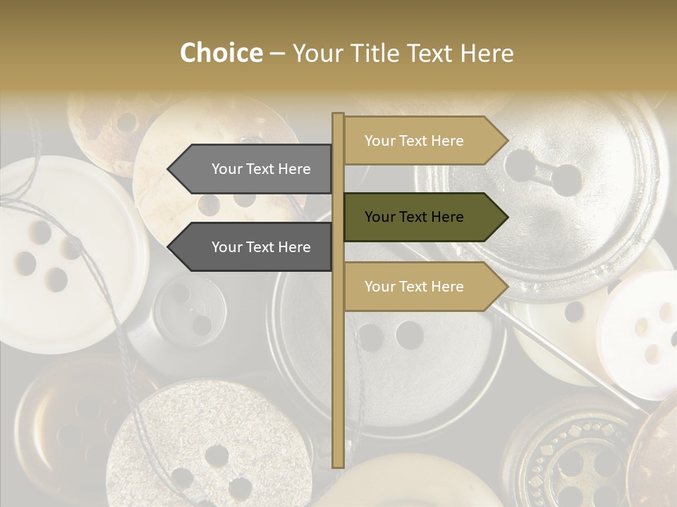 Cloth Color Thread PowerPoint Template