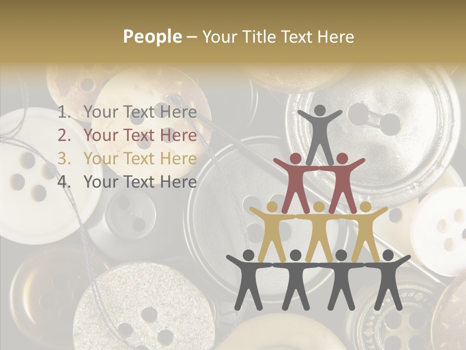Cloth Color Thread PowerPoint Template