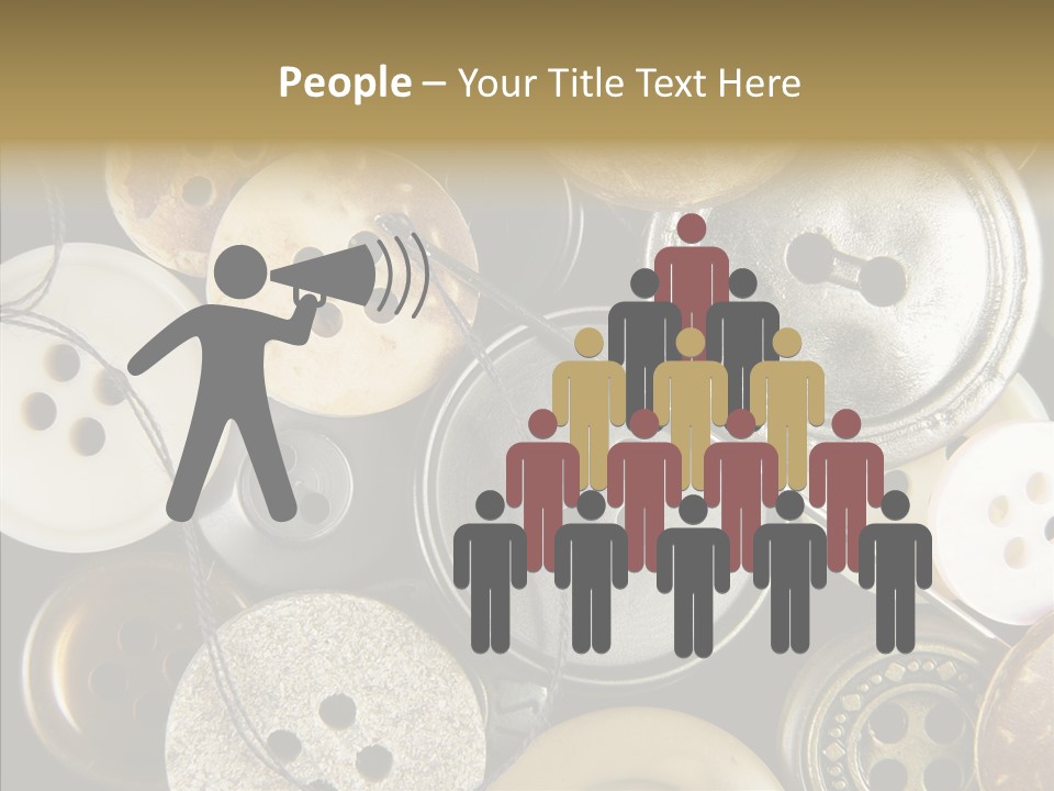 Cloth Color Thread PowerPoint Template