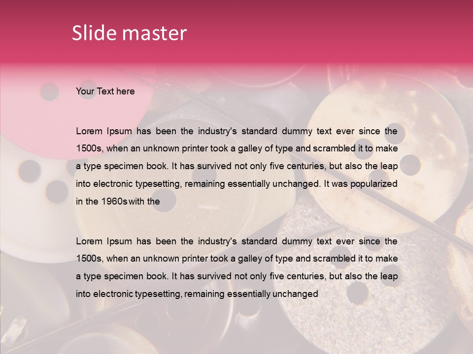 Needle Fix Tailor PowerPoint Template