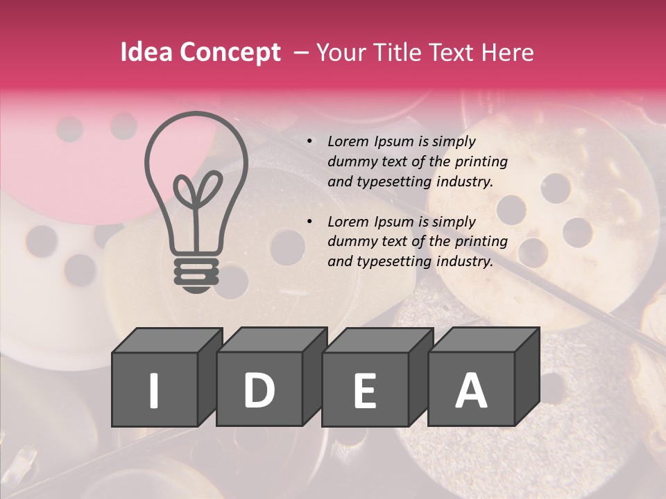 Needle Fix Tailor PowerPoint Template