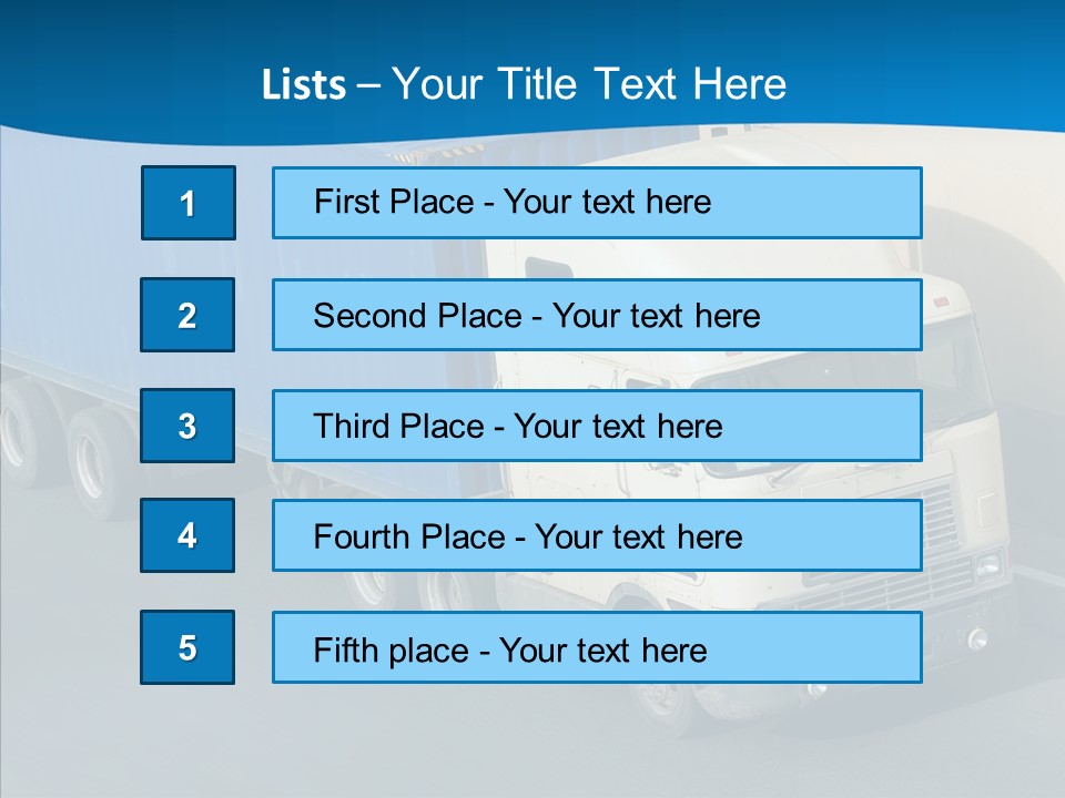 Transport Equipment Receiving PowerPoint Template